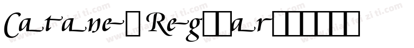 Cataneo Regular字体转换